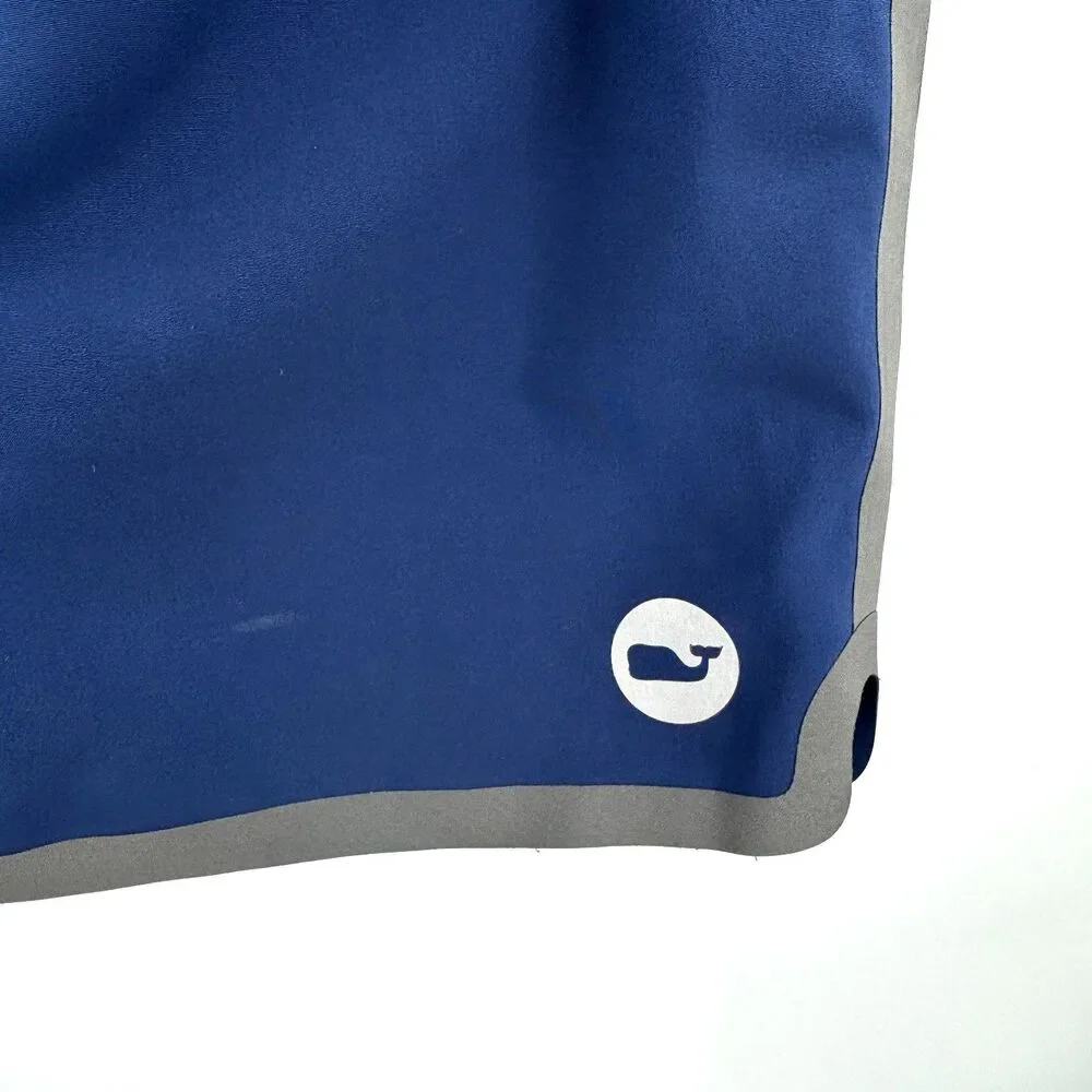 VINEYARD VINES Tilefish Tech Blue Gray Board Shorts Swim Trunks Size 28